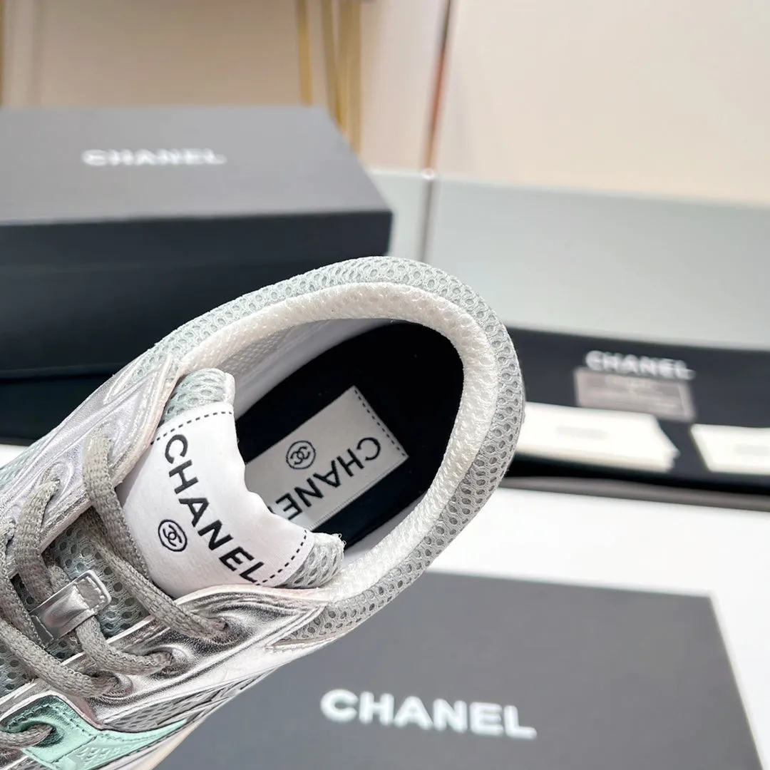 Fabric Ending soon 149789 In Sneaker Mesh Grey CHANEL Localized shipping