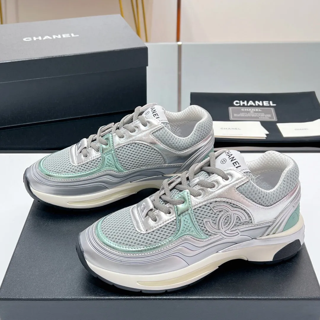 Fabric Ending soon 149789 In Sneaker Mesh Grey CHANEL Localized shipping