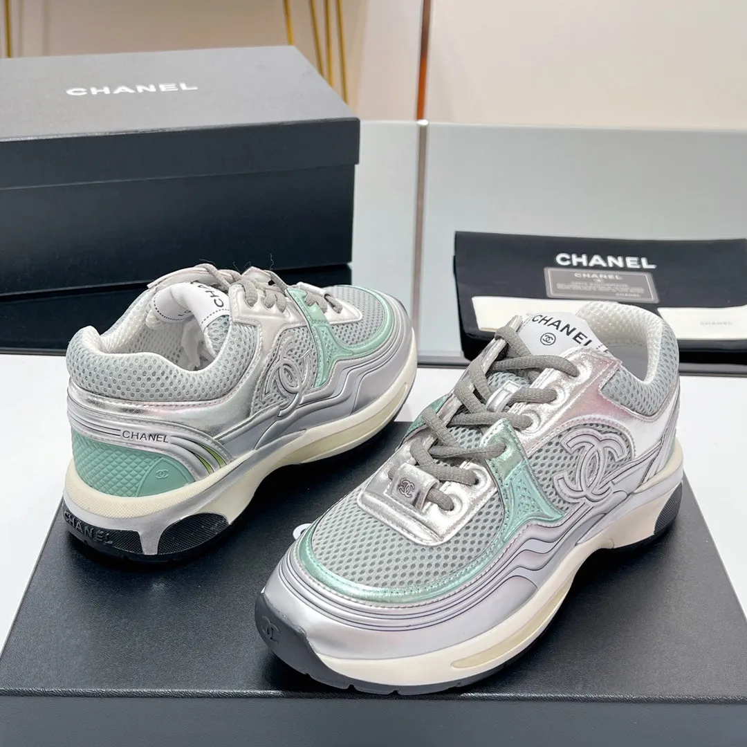 Fabric Ending soon 149789 In Sneaker Mesh Grey CHANEL Localized shipping
