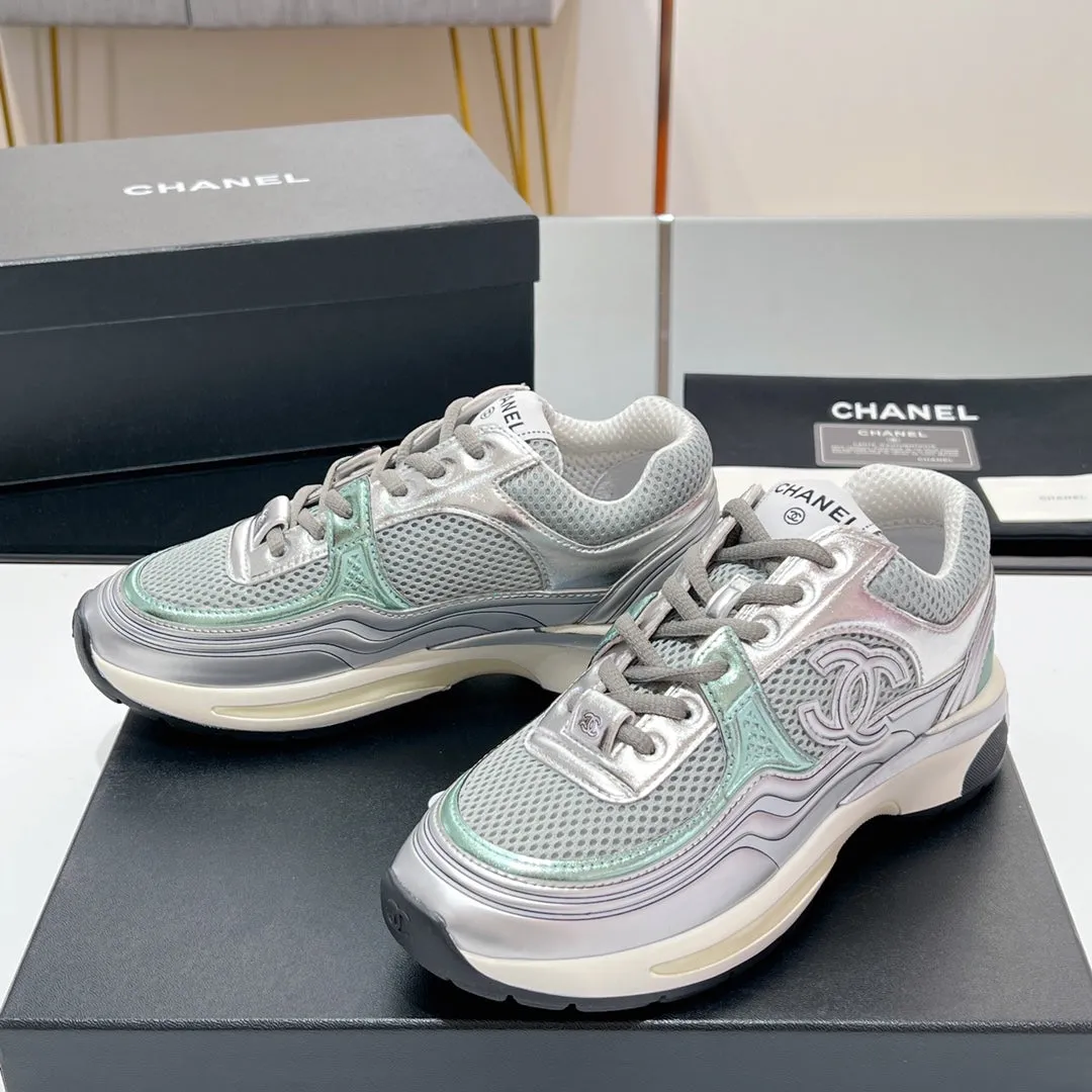 Fabric Ending soon 149789 In Sneaker Mesh Grey CHANEL Localized shipping
