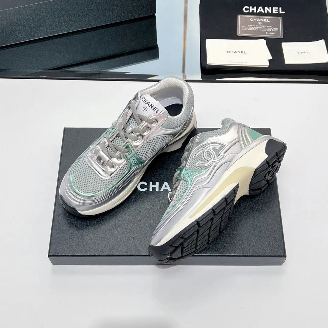 Fabric Ending soon 149789 In Sneaker Mesh Grey CHANEL Localized shipping