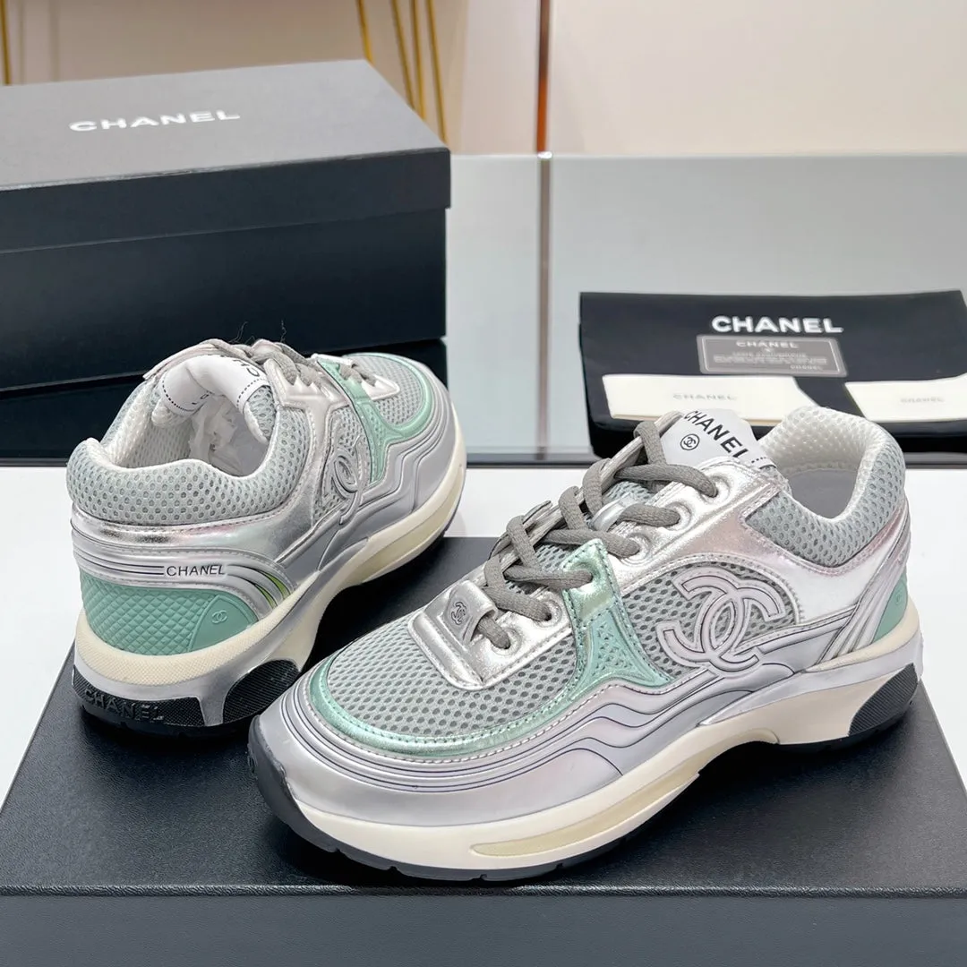 Fabric Ending soon 149789 In Sneaker Mesh Grey CHANEL Localized shipping
