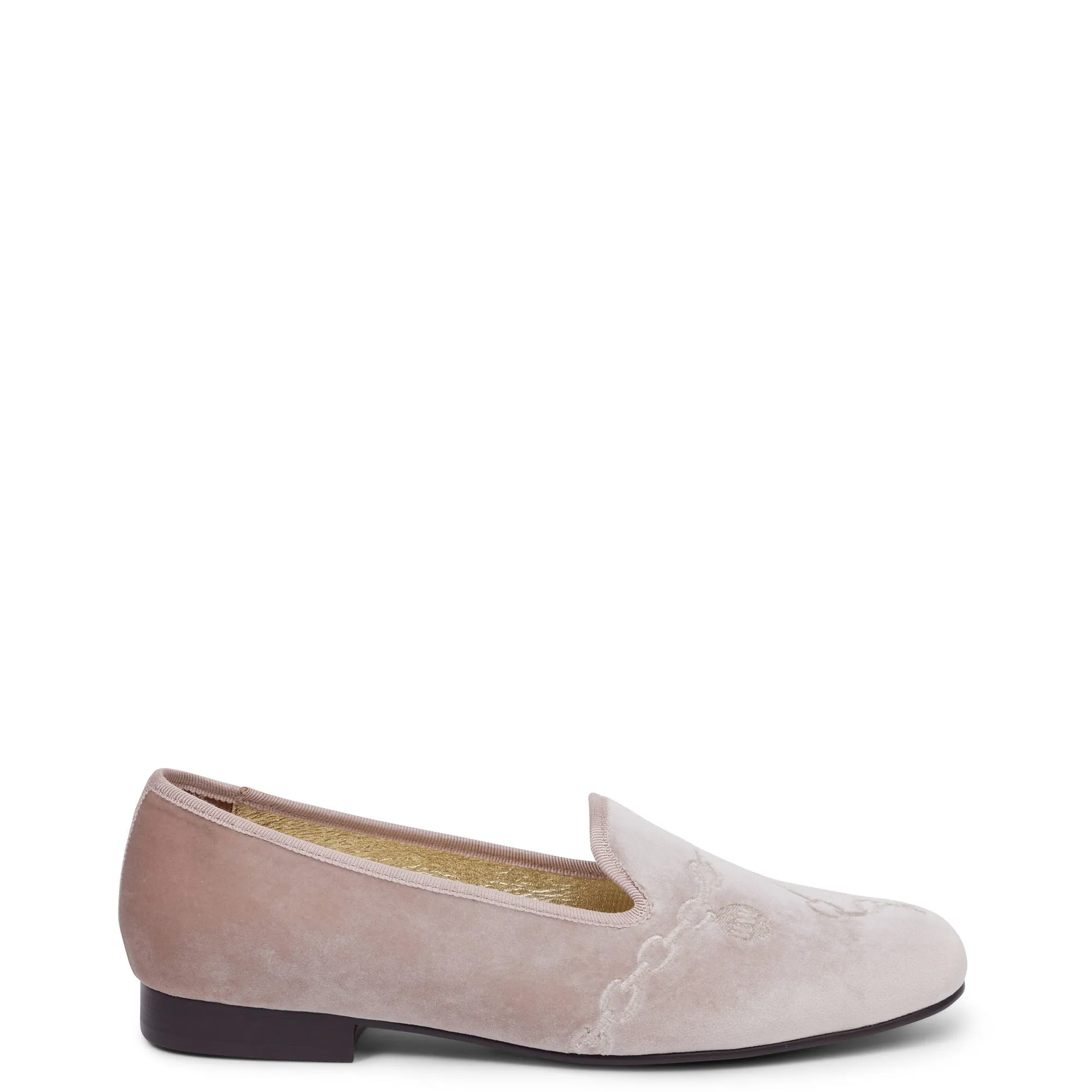 Filigree Loafer - Pearl Velvet
