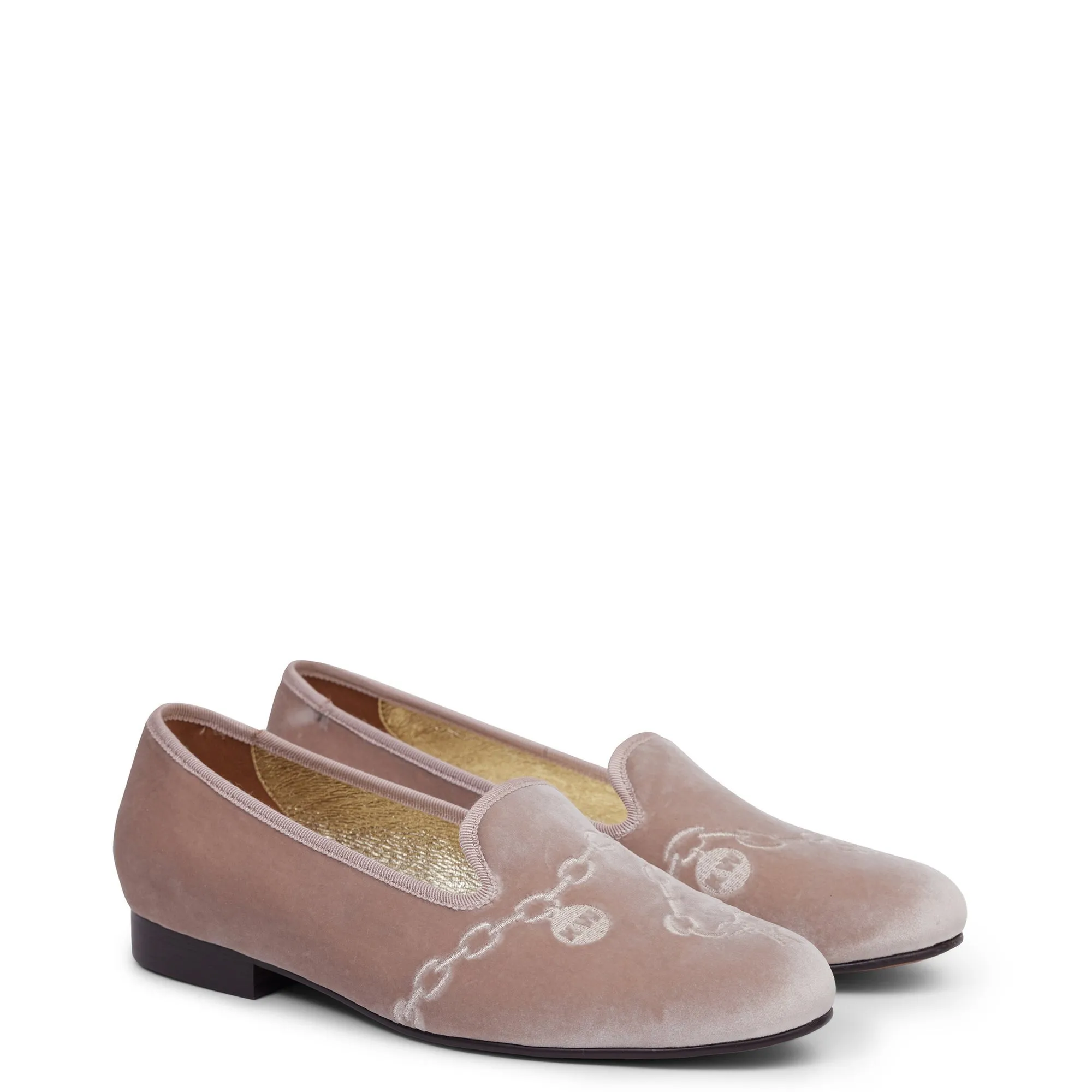 Filigree Loafer - Pearl Velvet