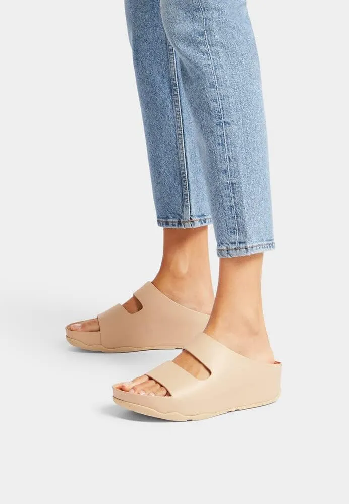 FitFlop Women's SHUV Two-BAR Leather Slides