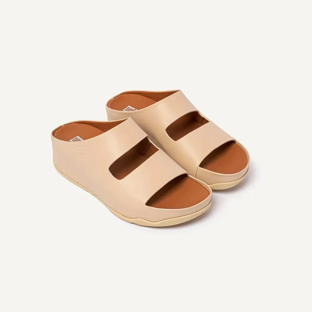 FitFlop Women's SHUV Two-BAR Leather Slides