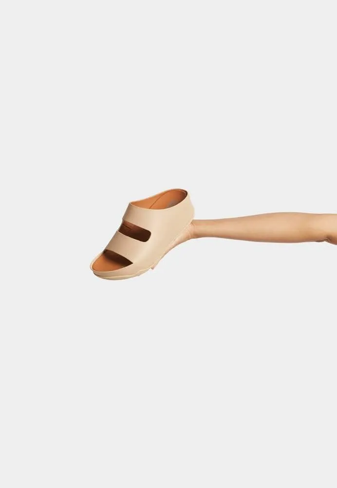 FitFlop Women's SHUV Two-BAR Leather Slides