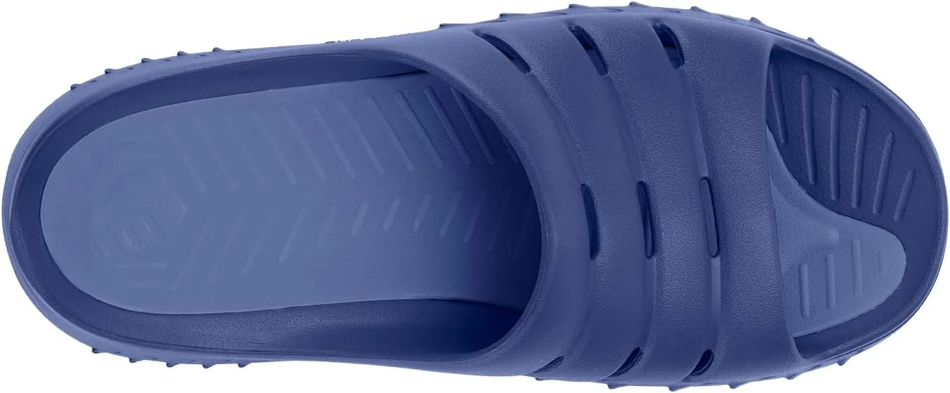 FitVille Men's Recovery Slide Sandals ArchMax Cushioned Athletic Sandals for All Day Comfort