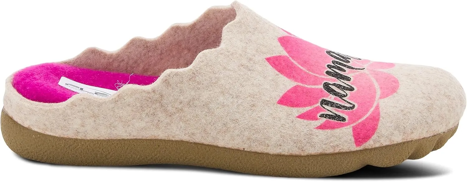 Flexus Spring Step Namaste Indoor Slippers for Women - Ladies Everyday Wear Warm House Shoes - Women's Loafer for Indoor Use
