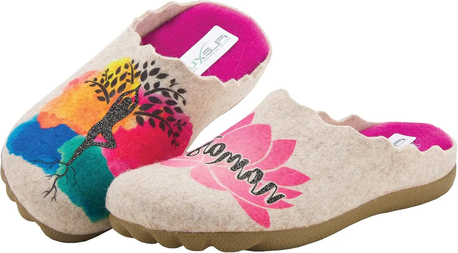 Flexus Spring Step Namaste Indoor Slippers for Women - Ladies Everyday Wear Warm House Shoes - Women's Loafer for Indoor Use