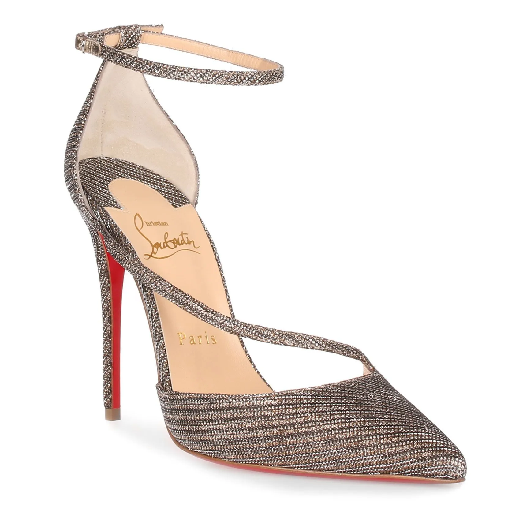 Fliketta 100 grey glitter pump