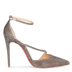 Fliketta 100 grey glitter pump