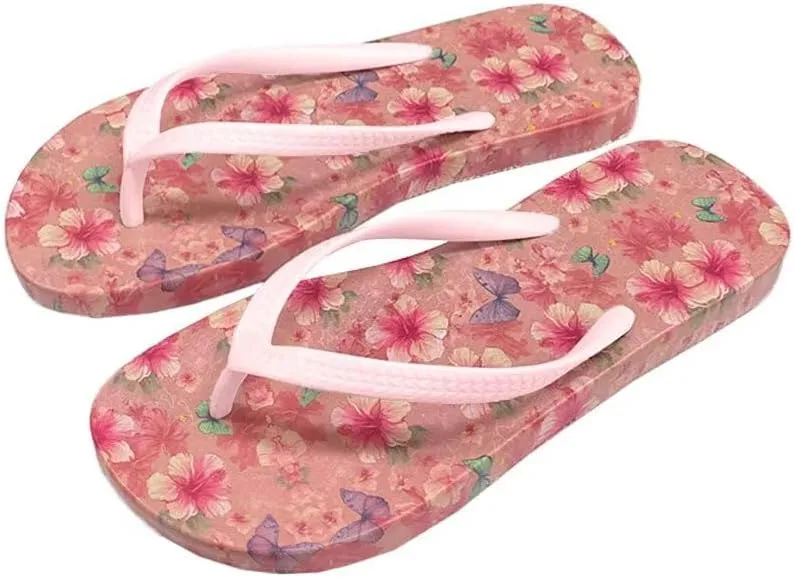 Flip Flops for Women Slip on Walking Thong Sandals Arch Support Beach Pool Slide Slippers