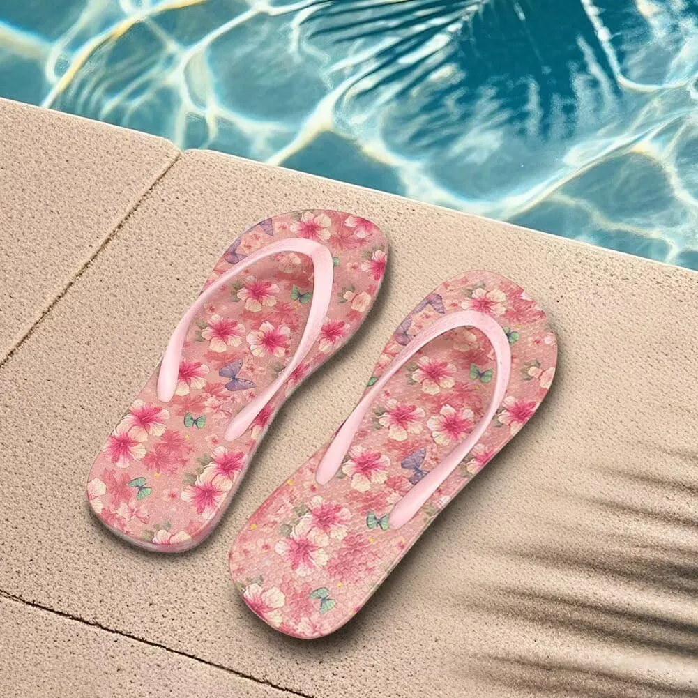 Flip Flops for Women Slip on Walking Thong Sandals Arch Support Beach Pool Slide Slippers