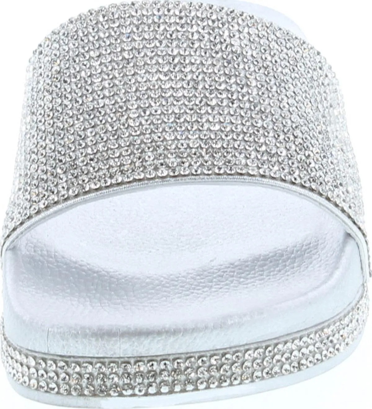 Forever Link Viste-07 Glitter Slide in PVC Molded Footbed Flatform Sandal Slippers