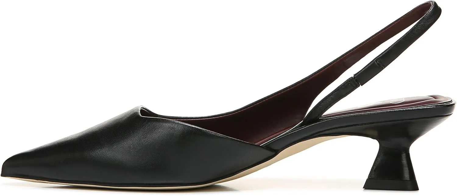 Franco Sarto Women's Devin Pointed Toe Kitten Heel Slingback Pump