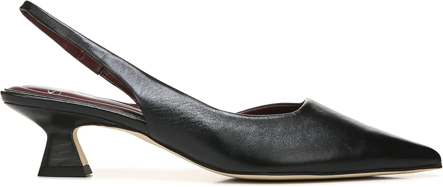 Franco Sarto Women's Devin Pointed Toe Kitten Heel Slingback Pump