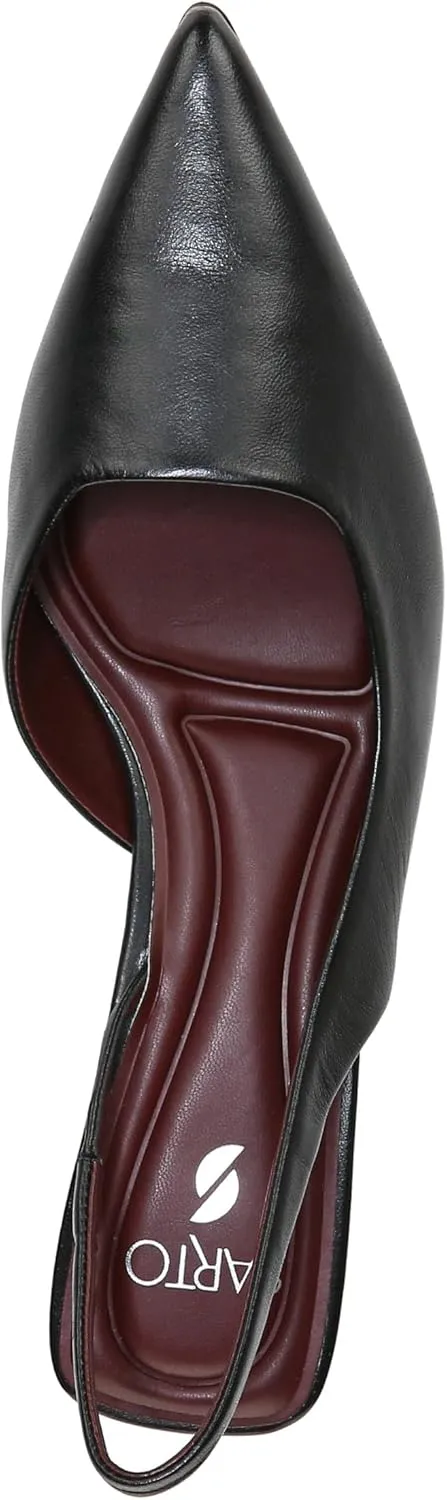 Franco Sarto Women's Devin Pointed Toe Kitten Heel Slingback Pump