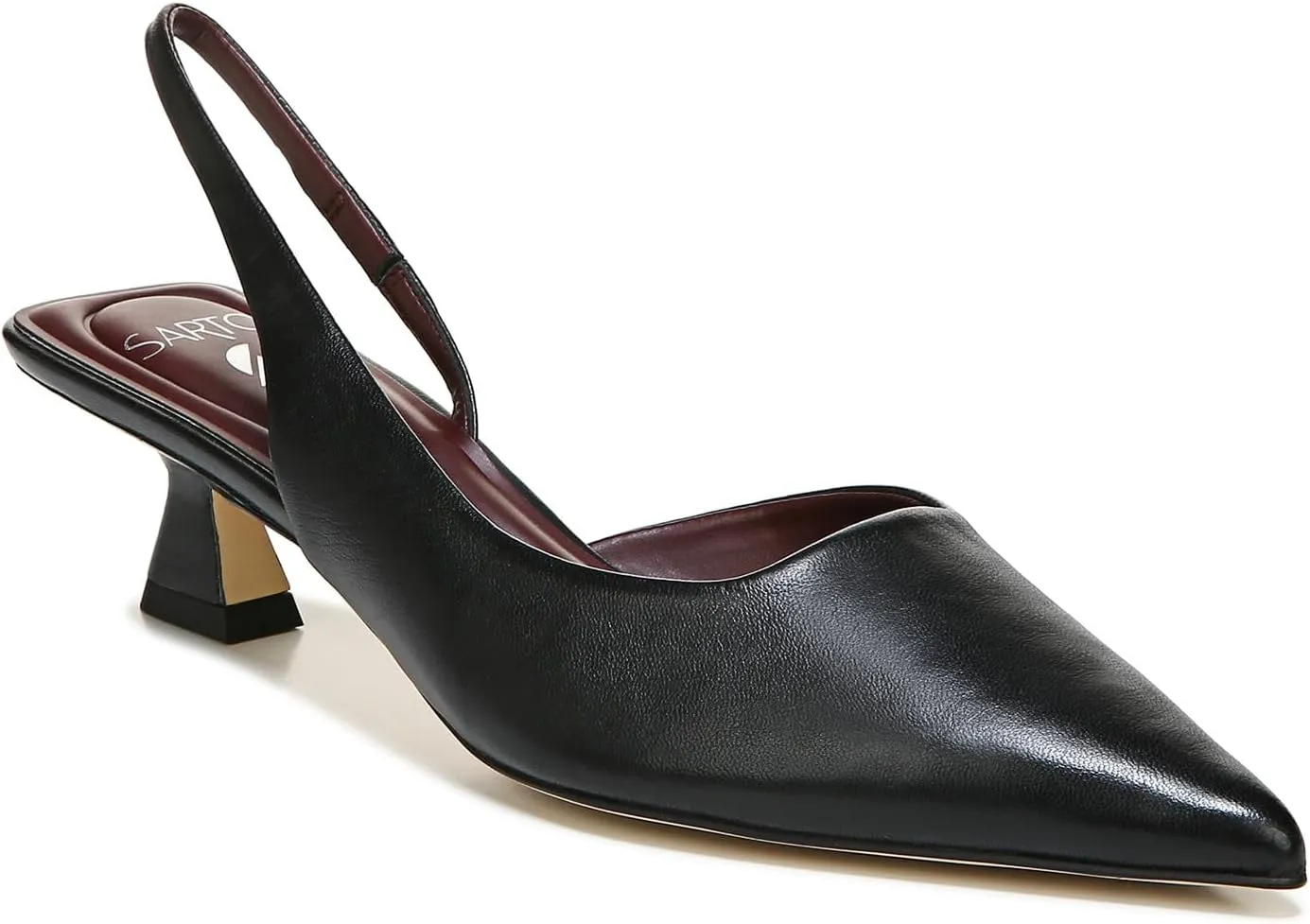 Franco Sarto Women's Devin Pointed Toe Kitten Heel Slingback Pump
