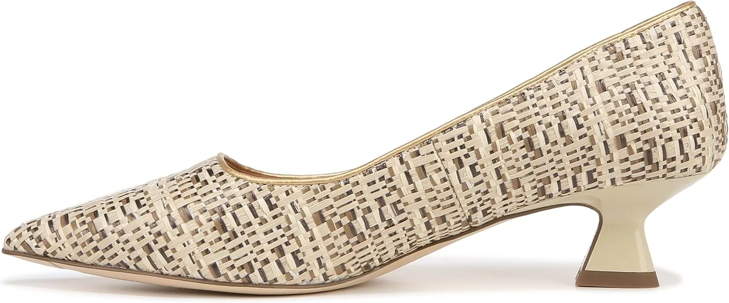 Franco Sarto Women's Diva Pointed Toe Kitten Heel Pump