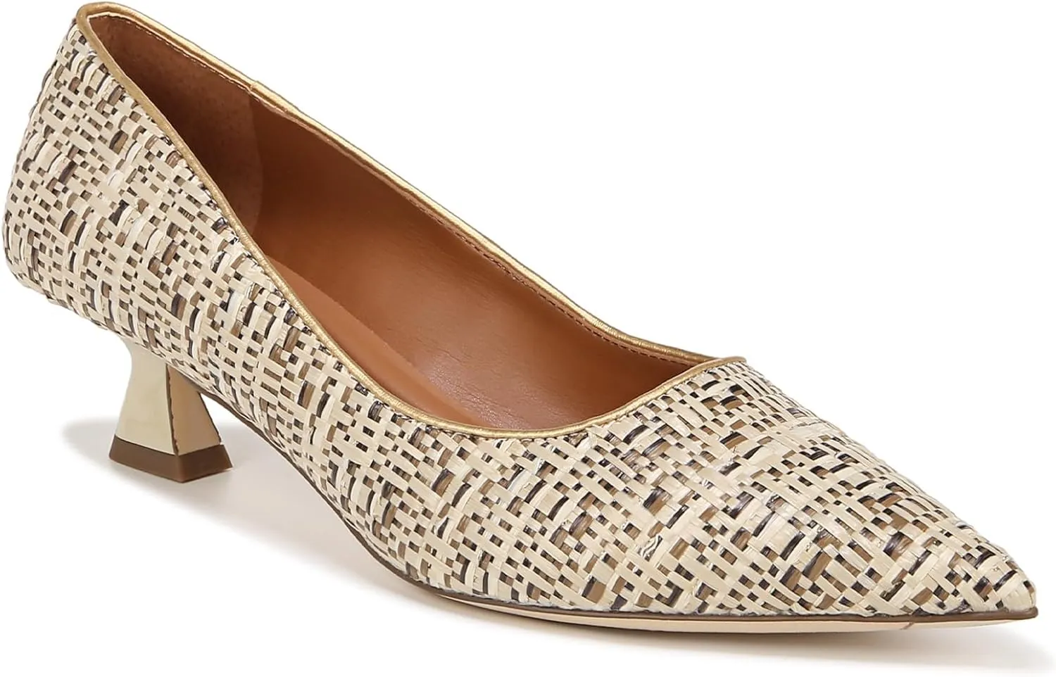 Franco Sarto Women's Diva Pointed Toe Kitten Heel Pump