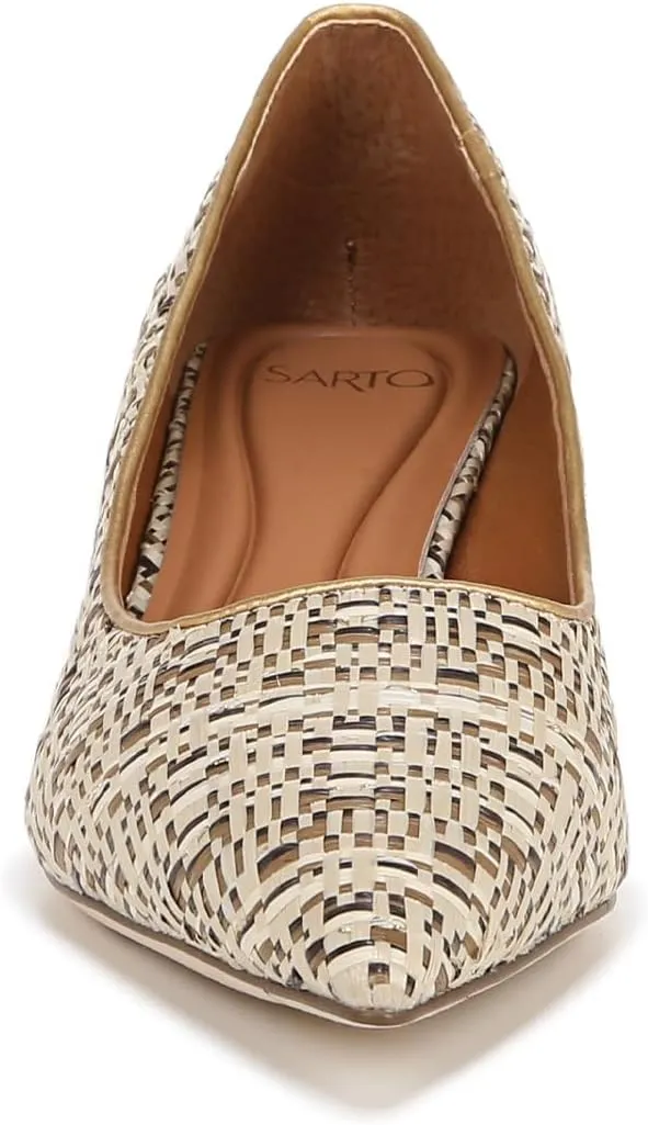 Franco Sarto Women's Diva Pointed Toe Kitten Heel Pump