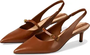 Franco Sarto Women's Khloe Pointed Toe Slingback Kitten Heel Pump