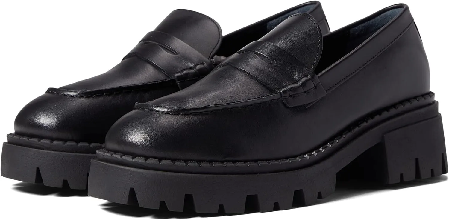 Free People Women's Lyra Lug Sole Loafer, Black, 8.5