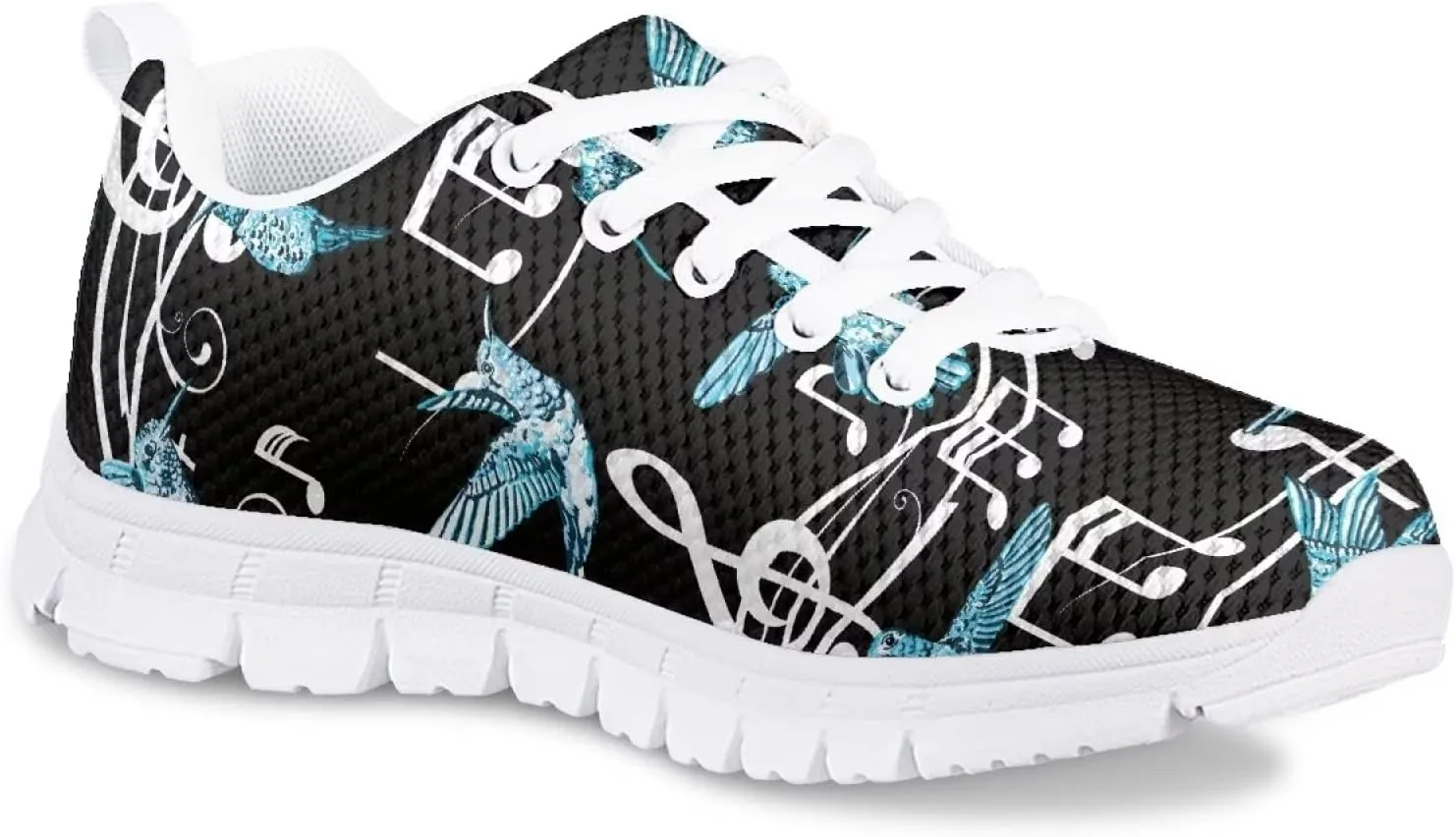 Girls Soft Mesh Cute Tennis Shoes Lightweight Breathable Nonslip Casual Athletic Sneakers