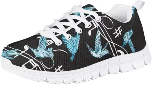 Girls Soft Mesh Cute Tennis Shoes Lightweight Breathable Nonslip Casual Athletic Sneakers