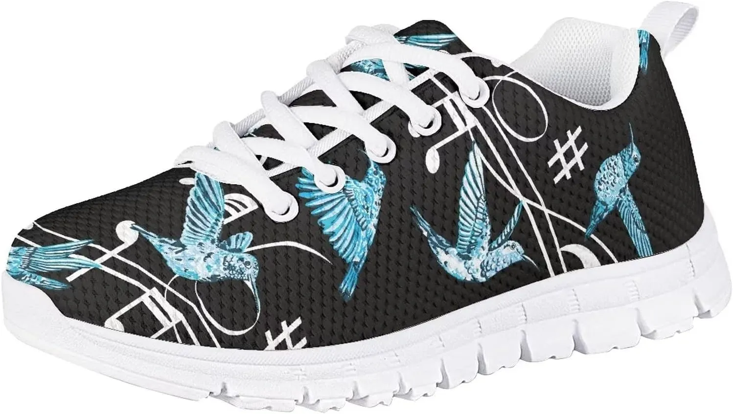 Girls Soft Mesh Cute Tennis Shoes Lightweight Breathable Nonslip Casual Athletic Sneakers