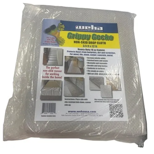 Grippy Gecko 3.5 ft x 12 ft Non-Skid Drop Cloth