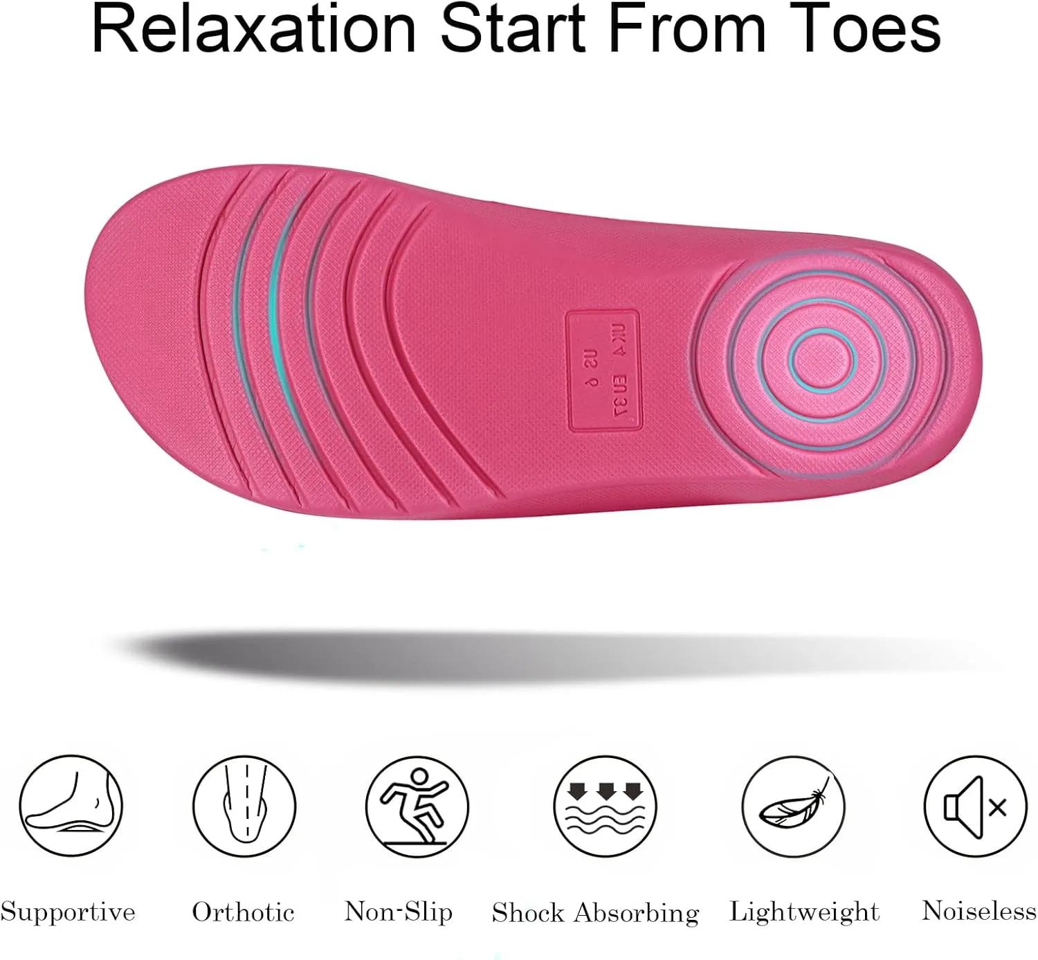 GRITHEIM Women's Orthotic Arch Support Slippers Fuzzy Adjustable Orthopedic Slippers for Plantar Fasciitis Furry Slide for Ladies