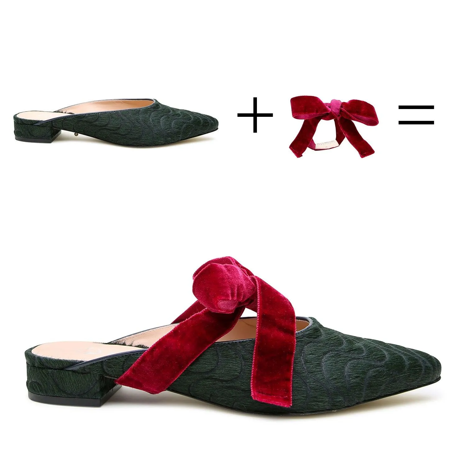Groovy Green Point Slide   Red Velvet Marie Strap