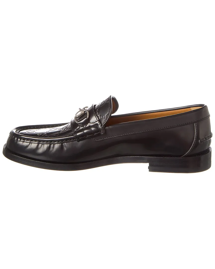Gucci Horsebit GG Leather Loafer