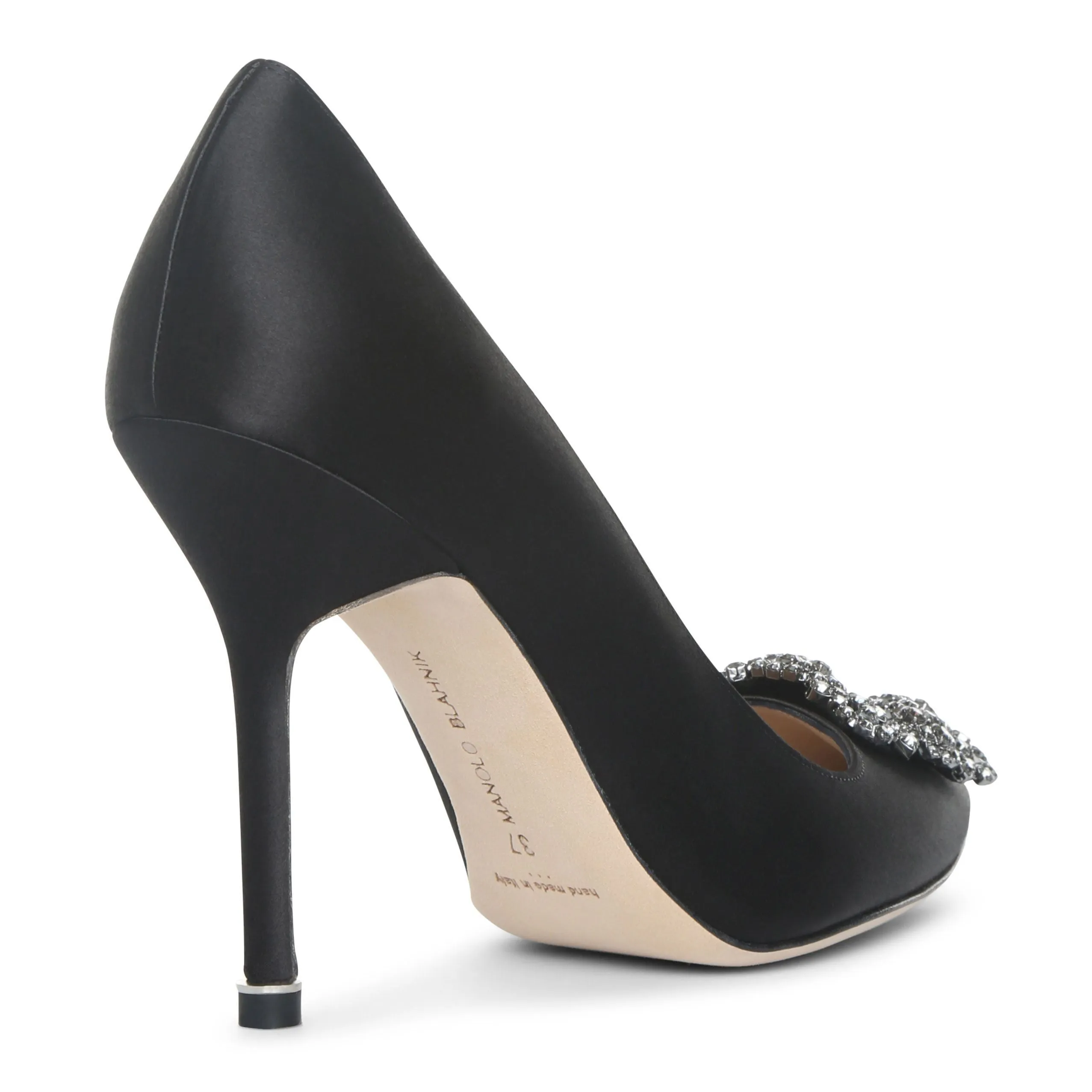 Hangisi 105 black satin pump