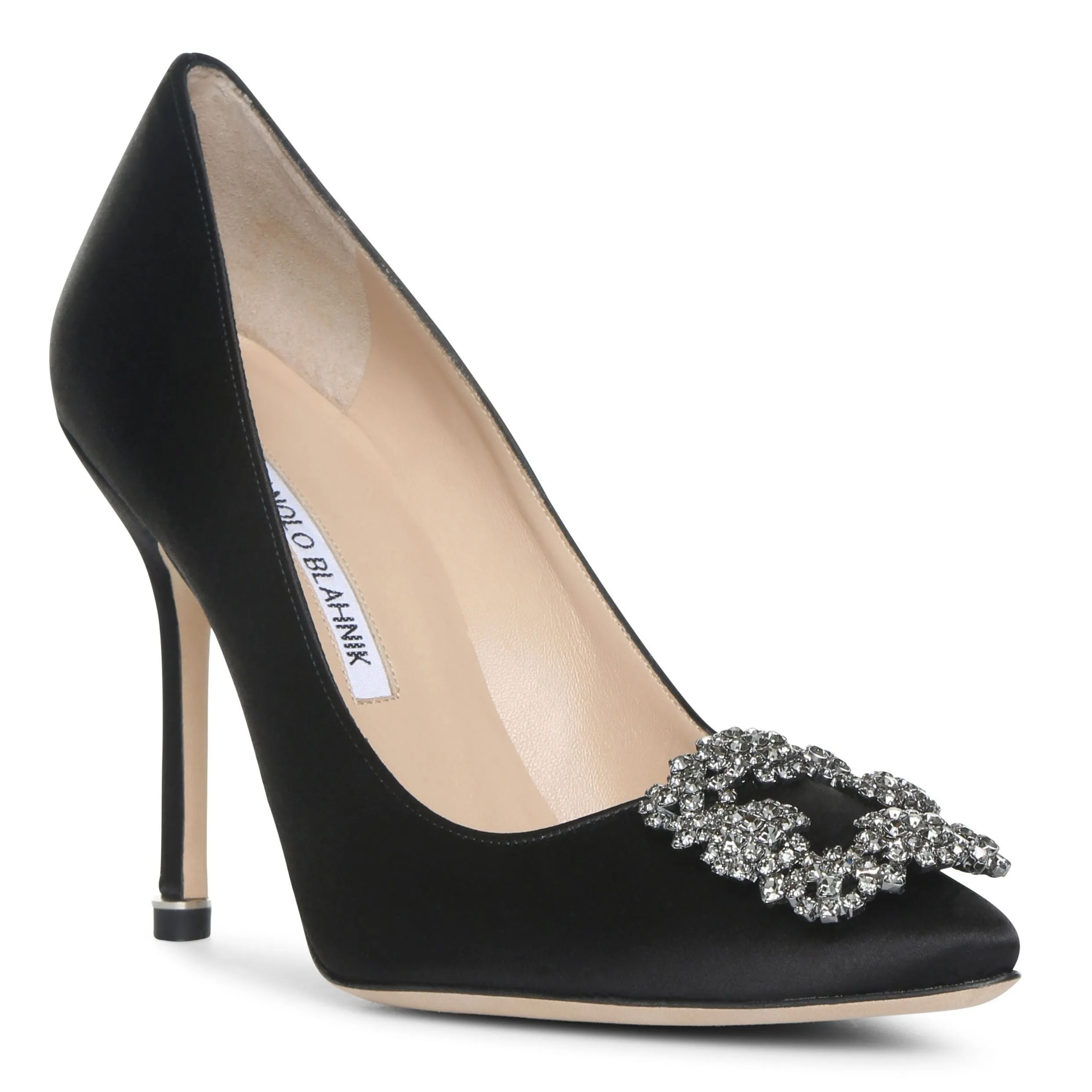 Hangisi 105 black satin pump
