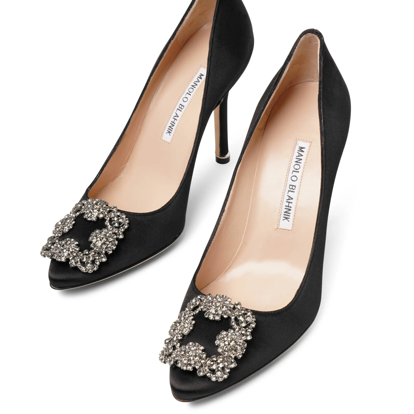 Hangisi 105 black satin pump