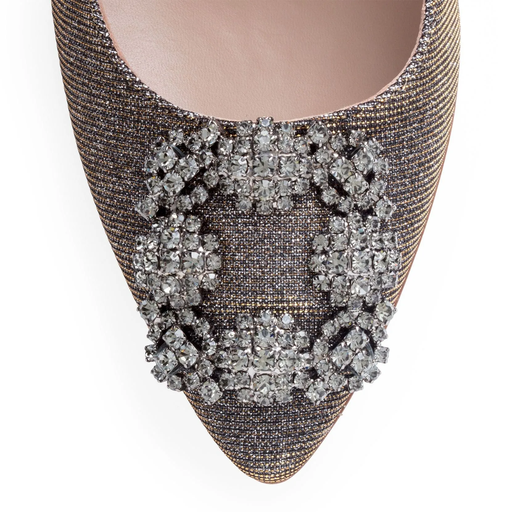 Hangisi 105 Notturno gold glitter pumps
