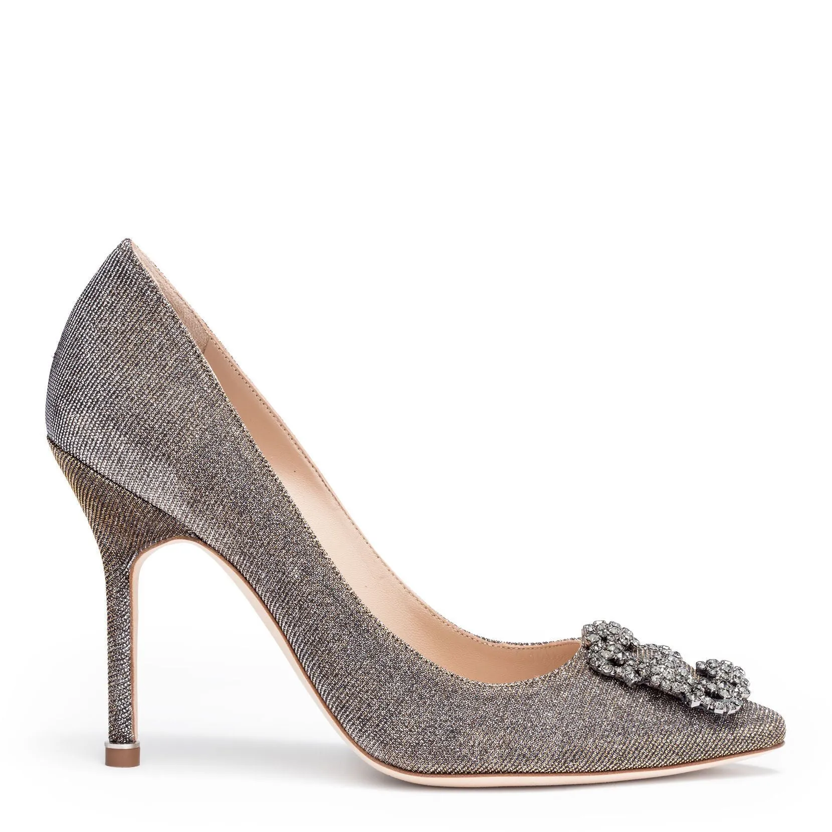 Hangisi 105 Notturno gold glitter pumps