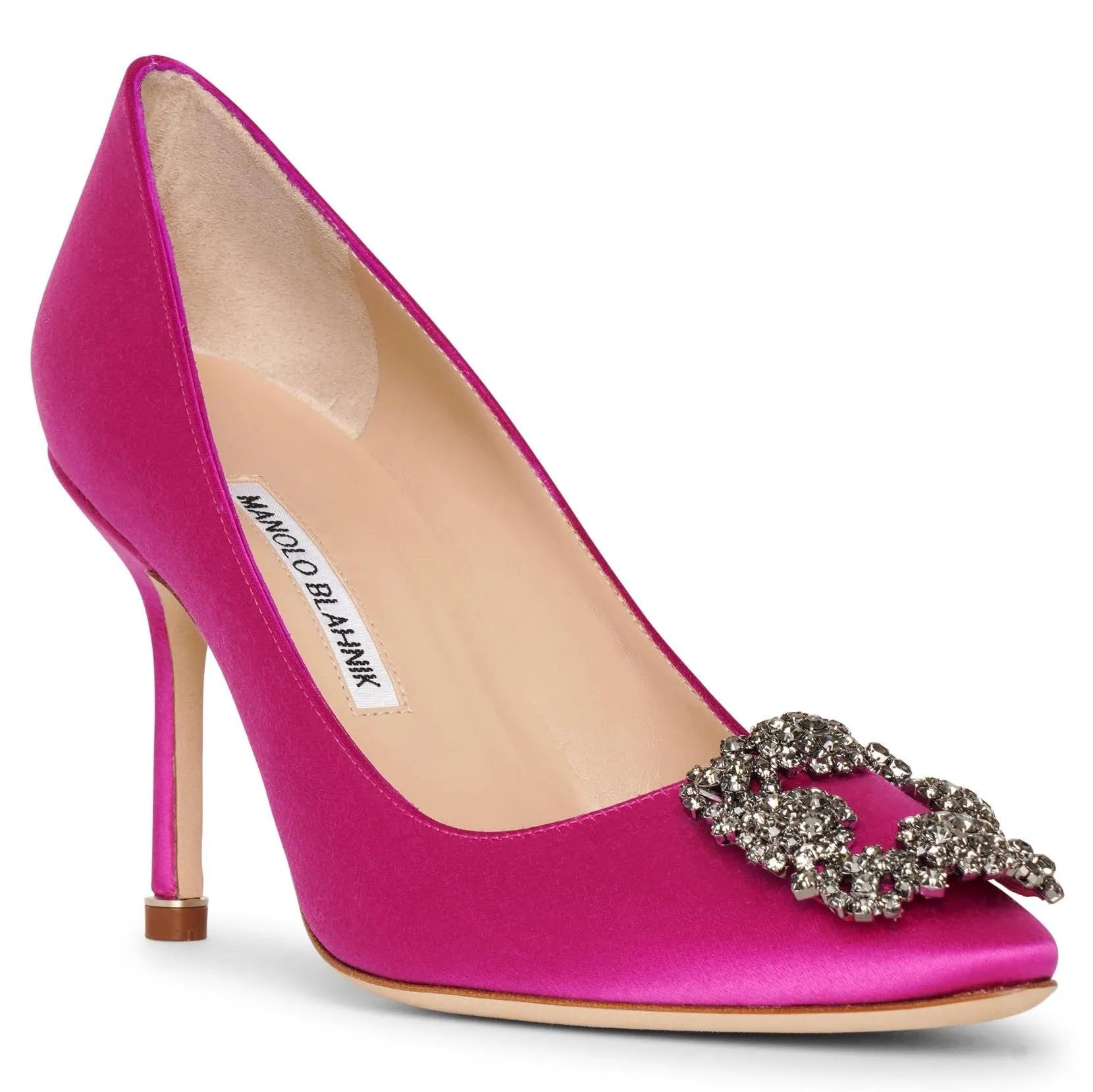 Hangisi 90 pink satin pumps