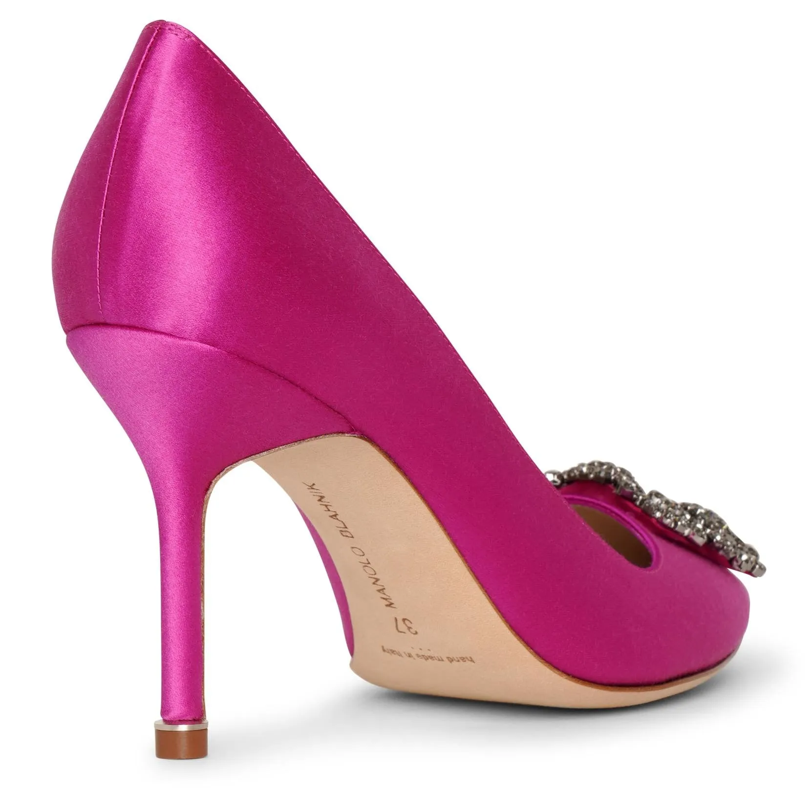 Hangisi 90 pink satin pumps