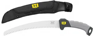 Hawk Pruning Saw with 11" Replaceable Blade, Cushioned Grip & Nylon Carry Sheath | Durable Corrosion-Resistant High Carbon Steel Hand Saw for Tree Trimming