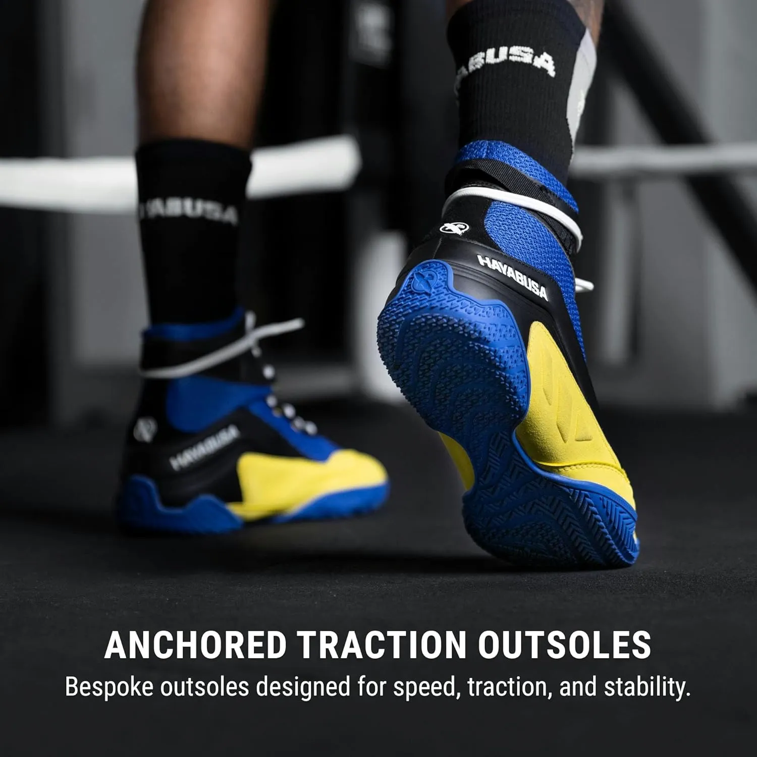 Hayabusa Talon Boxing Shoes for Men and Women Lace Up Lightweight Mid High Top