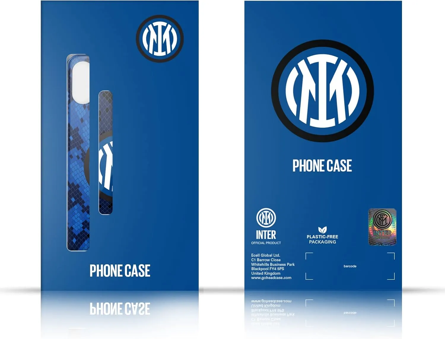 Head Case Designs Officially Licensed Inter Milan Stripes Graphics Soft Gel Case Compatible with Motorola Edge 40 Neo 5G