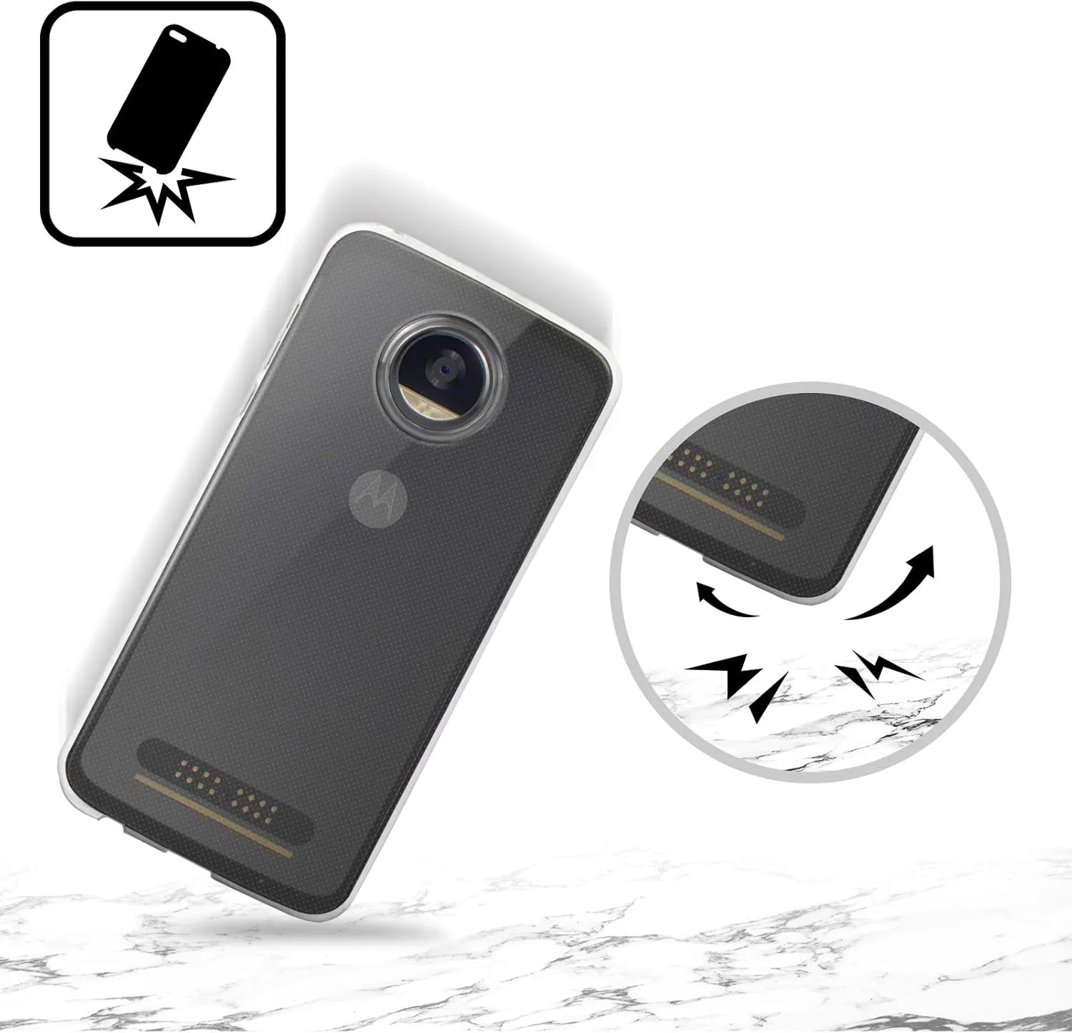 Head Case Designs Officially Licensed Inter Milan Stripes Graphics Soft Gel Case Compatible with Motorola Edge 40 Neo 5G