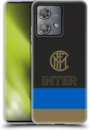 Head Case Designs Officially Licensed Inter Milan Stripes Graphics Soft Gel Case Compatible with Motorola Edge 40 Neo 5G