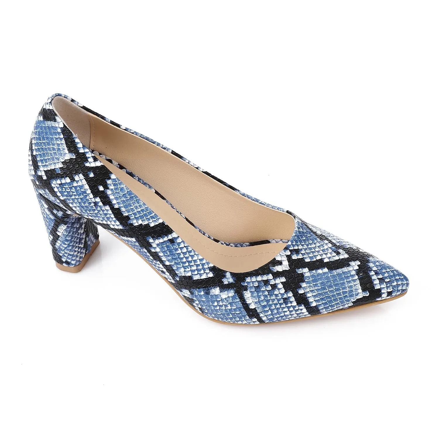 High Heel Mule Sandals – Elegant Pointed Toe, Faux Leather Texture