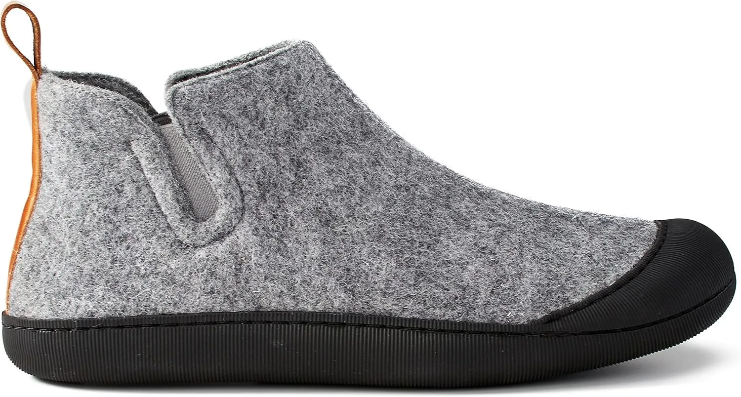 Huckberry Greys Men's Outdoor Slipper Boot, Upper Wool Blend & Recycled Rubber Outsole, Reinforced Toe Box