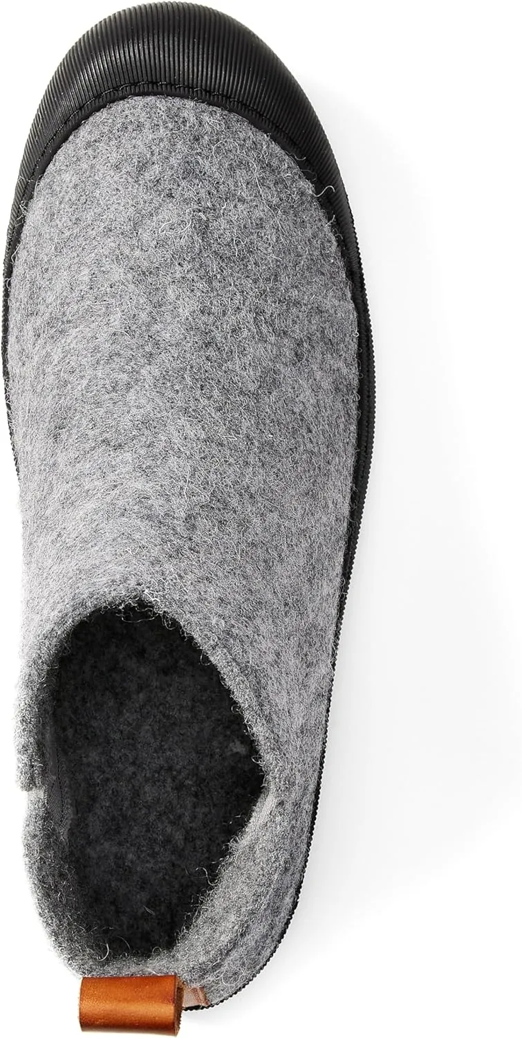 Huckberry Greys Men's Outdoor Slipper Boot, Upper Wool Blend & Recycled Rubber Outsole, Reinforced Toe Box